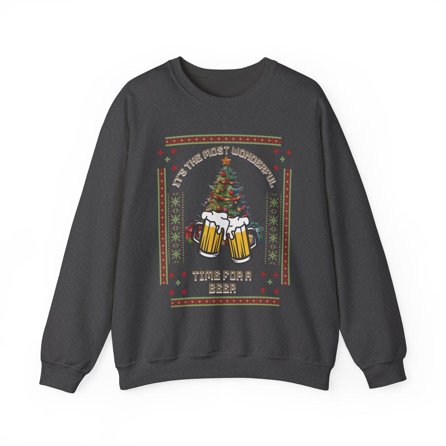 UGLY CHRISTMAS SWEATER (Sweatshirt) - Beer Drinker, Beer Lover, Christmas Party