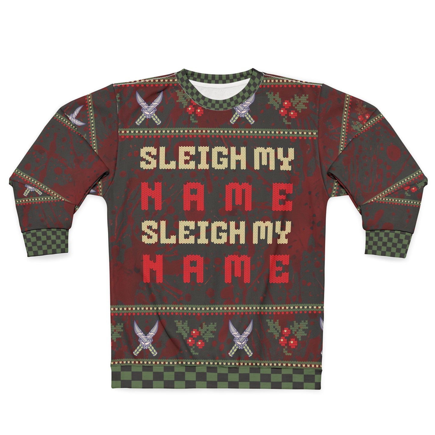 UGLY Christmas Sweater - MATURE - Can be PERSONALIZED "Sleigh my Name"