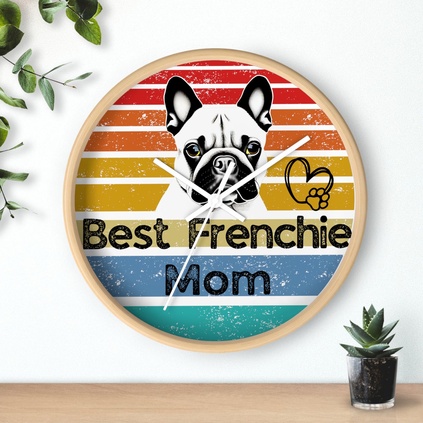 Wall Clock - DOG LOVERS. Dog Mom, Dog Dad, Dog Brother, Dog Sister ... PERSONALIZE