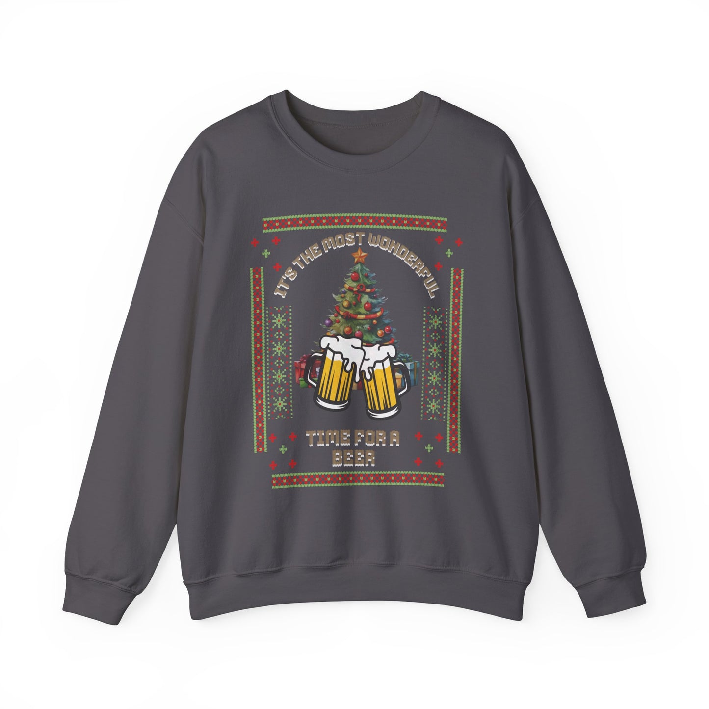 UGLY CHRISTMAS SWEATER (Sweatshirt) - Beer Drinker, Beer Lover, Christmas Party