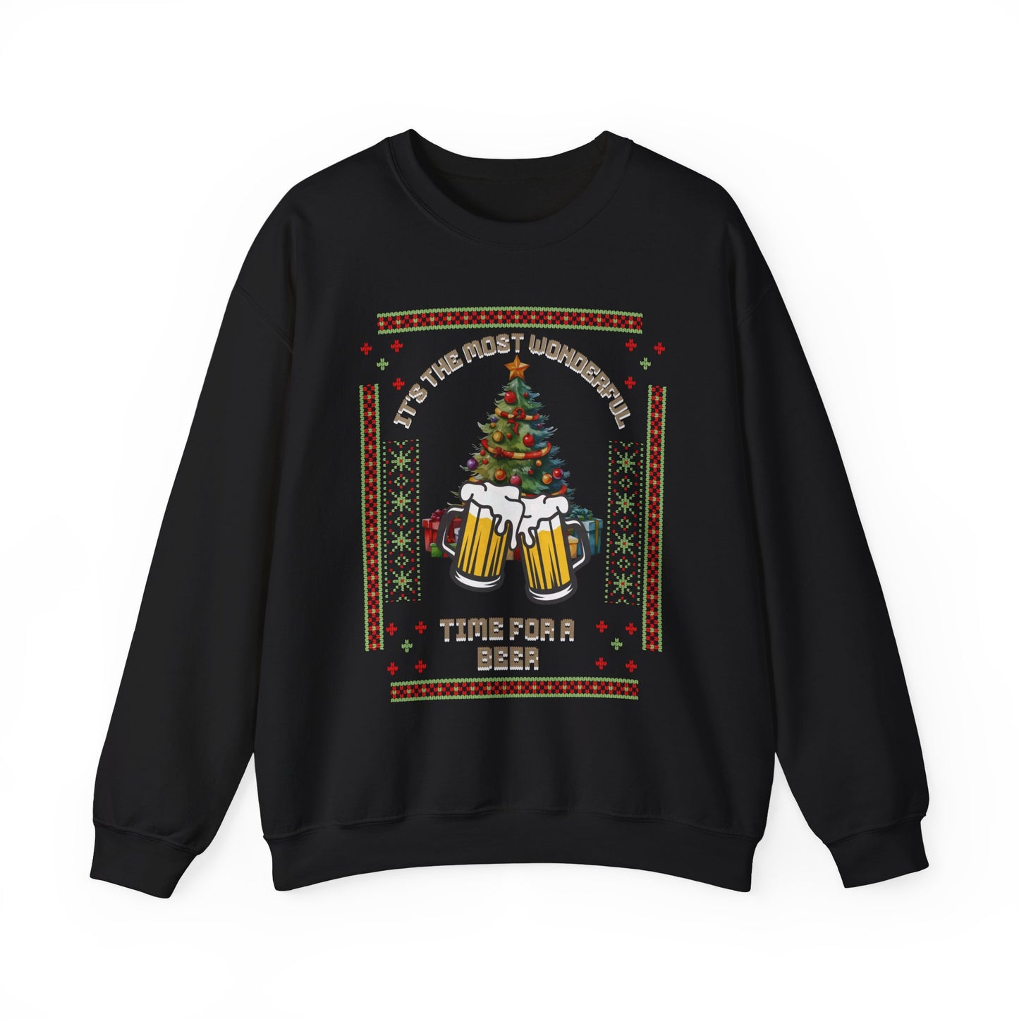 UGLY CHRISTMAS SWEATER (Sweatshirt) - Beer Drinker, Beer Lover, Christmas Party