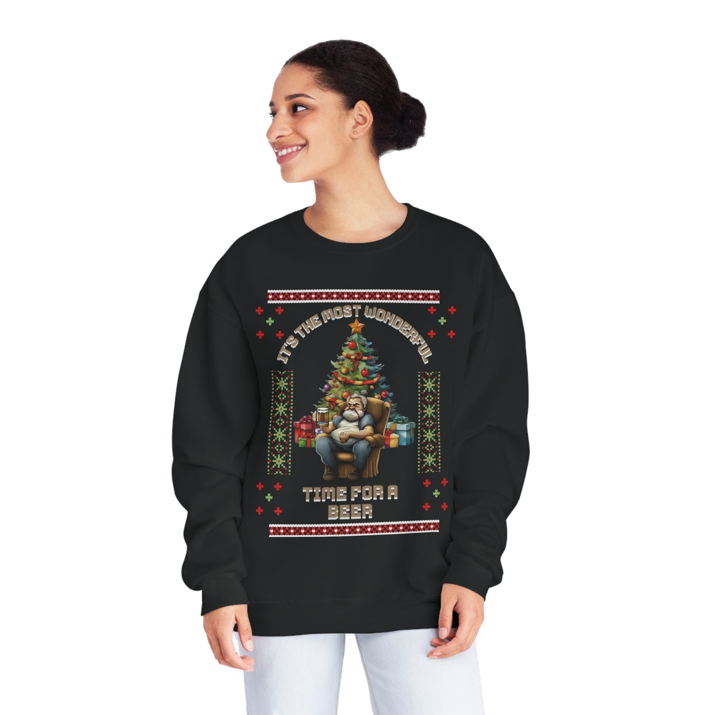 Perfect UGLY CHRISTMAS SWEATER - Perfect Time for a Beer