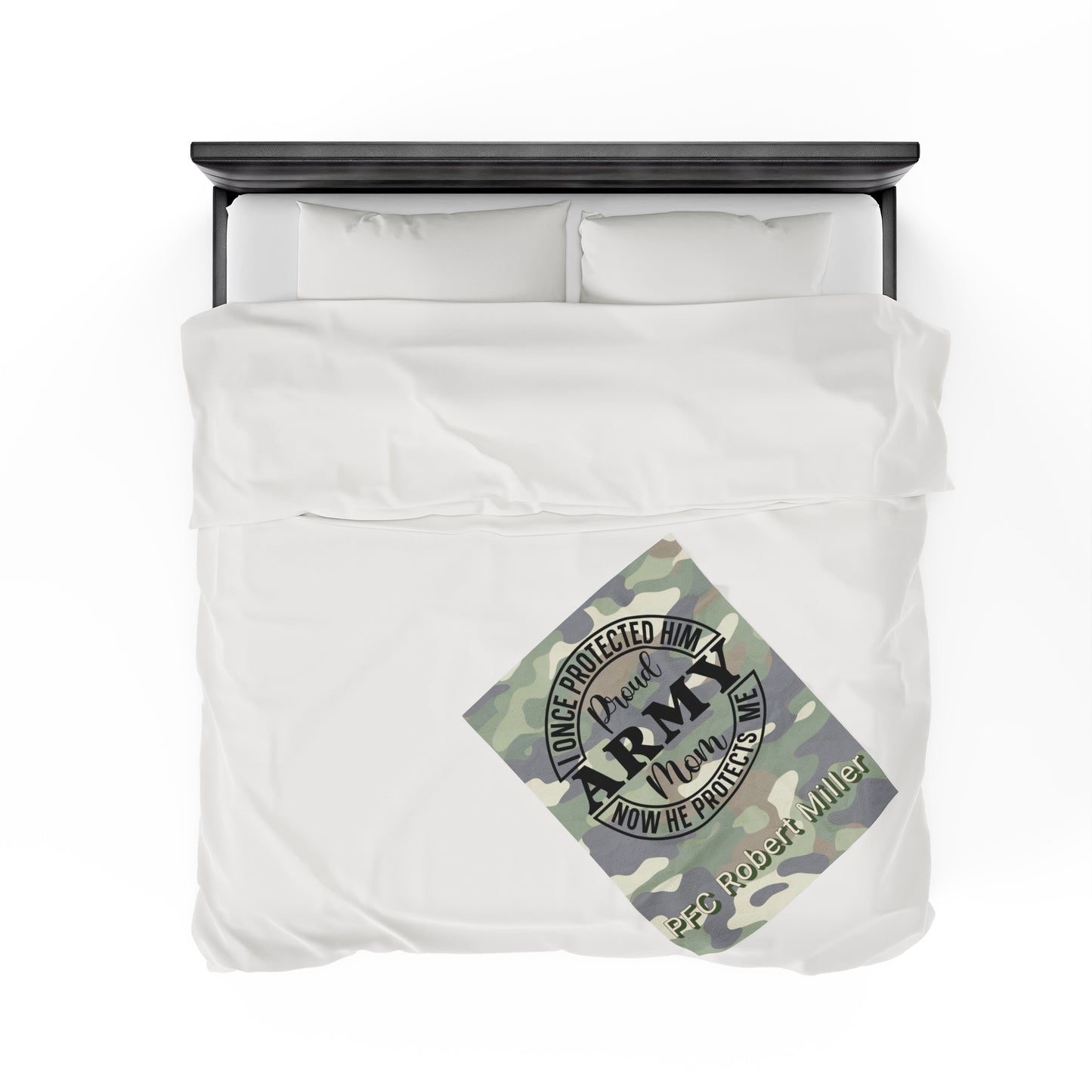 PERSONALIZED - Army Mom Blanket - Great Gift
