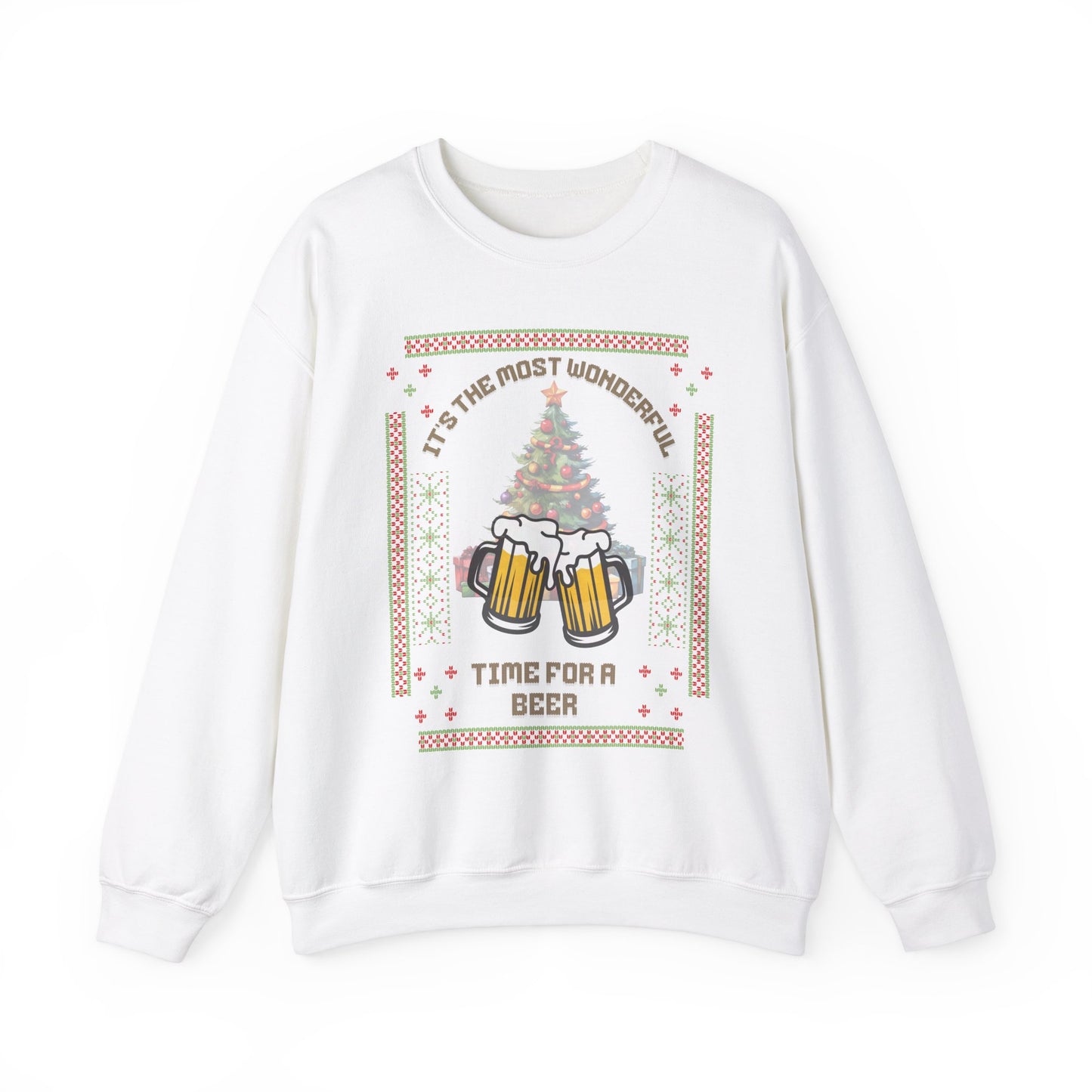 UGLY CHRISTMAS SWEATER (Sweatshirt) - Beer Drinker, Beer Lover, Christmas Party