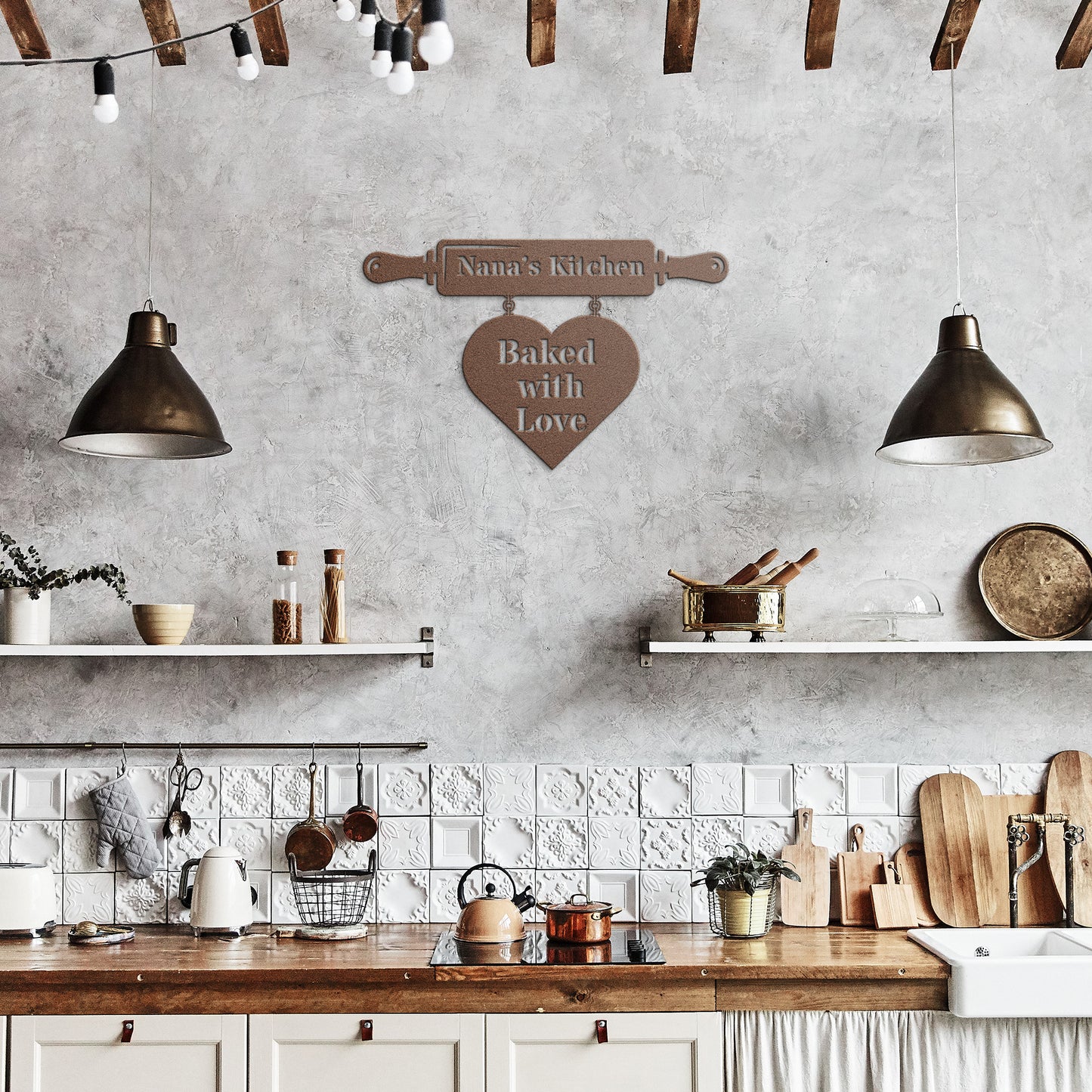 METAL WALL ART - Personalized - Nana's, Mom, Aprils Kitchen