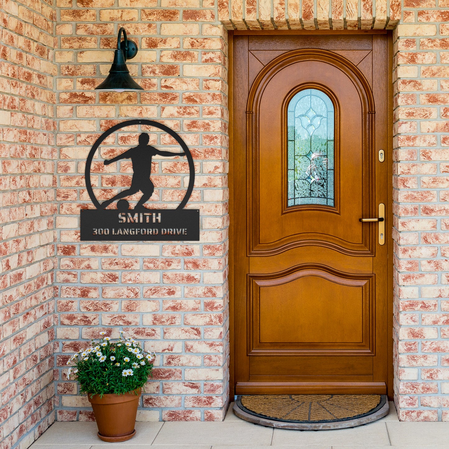 METAL WALL ART - Soccer - Home Decor, Wall Decor, Personalized