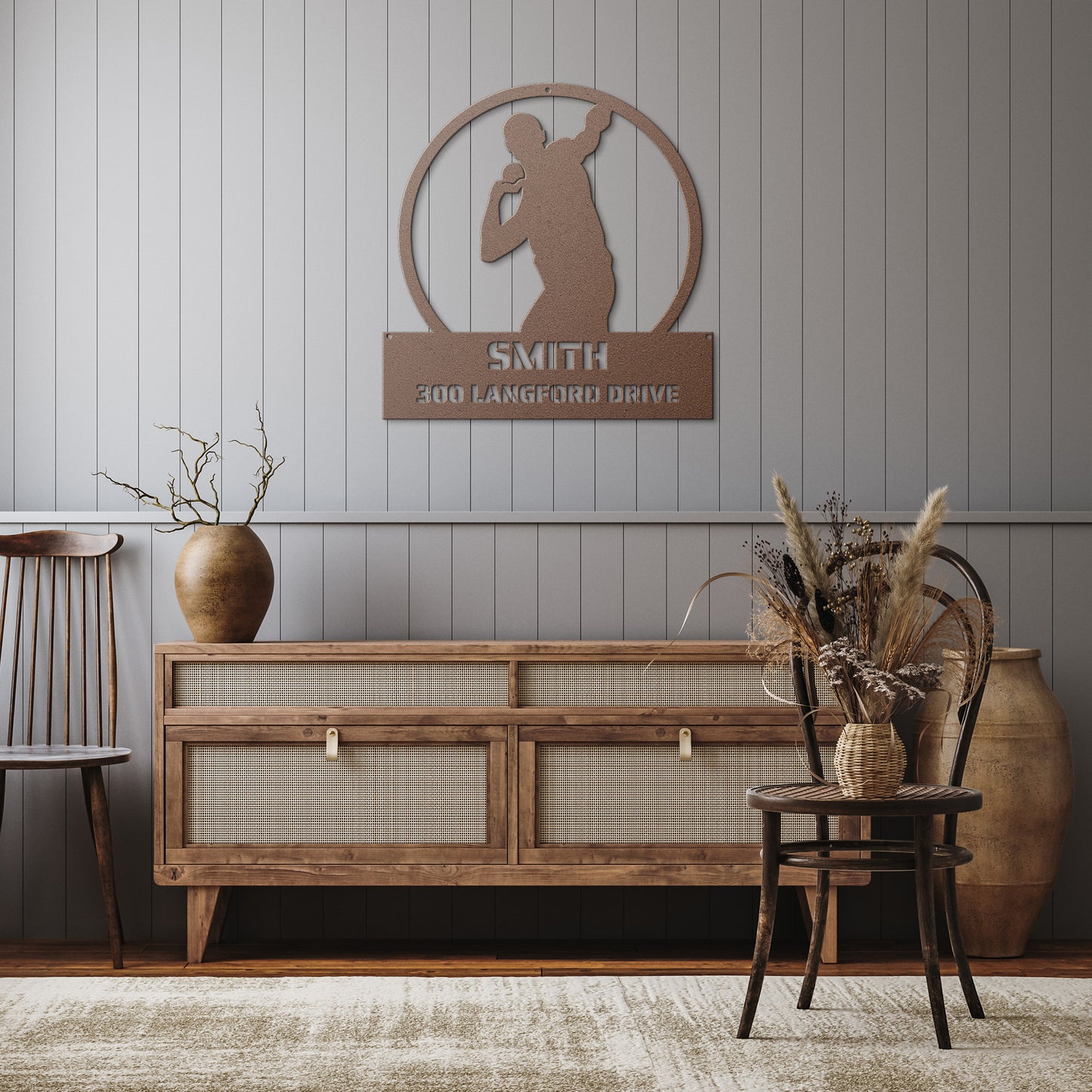 METAL WALL ART - Track & Field, Shotput