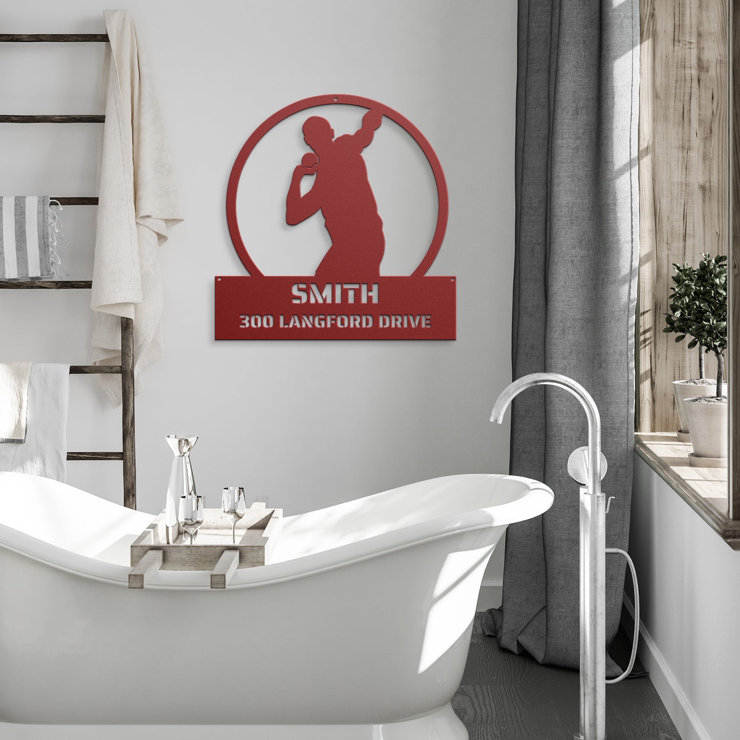 METAL WALL ART - Track & Field, Shotput