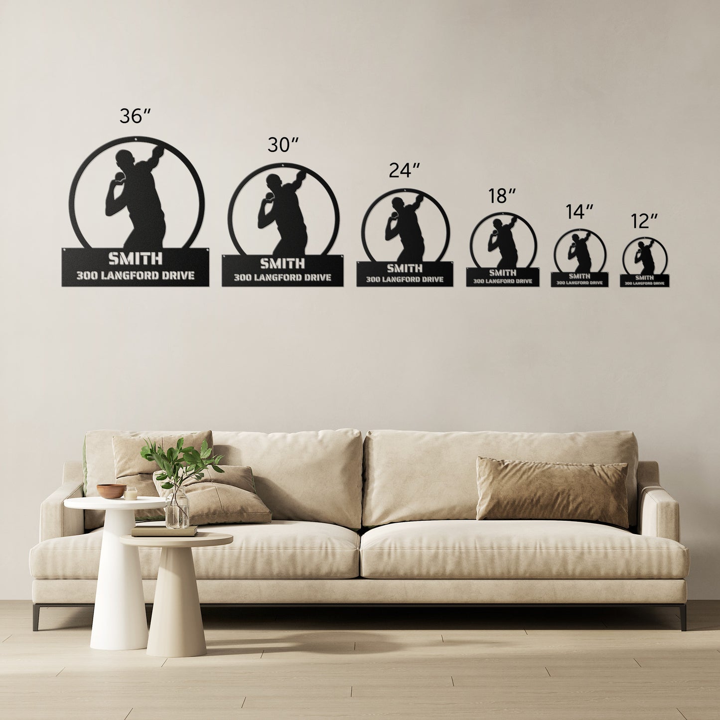 METAL WALL ART - Track & Field, Shotput