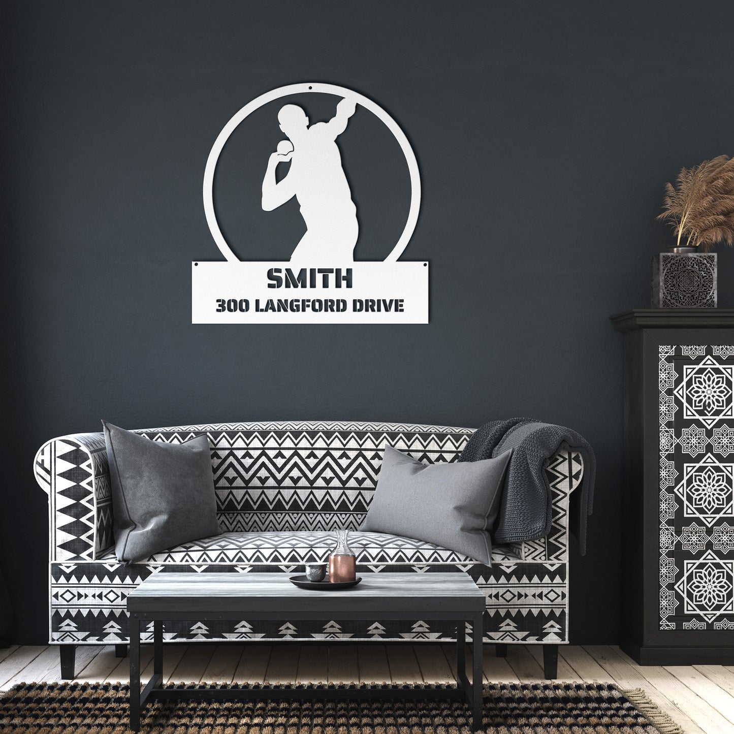 METAL WALL ART - Track & Field, Shotput