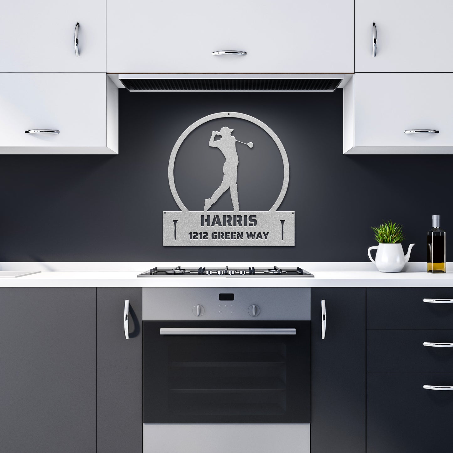 Metal - GOLF - Address Sign - PERSONALIZED