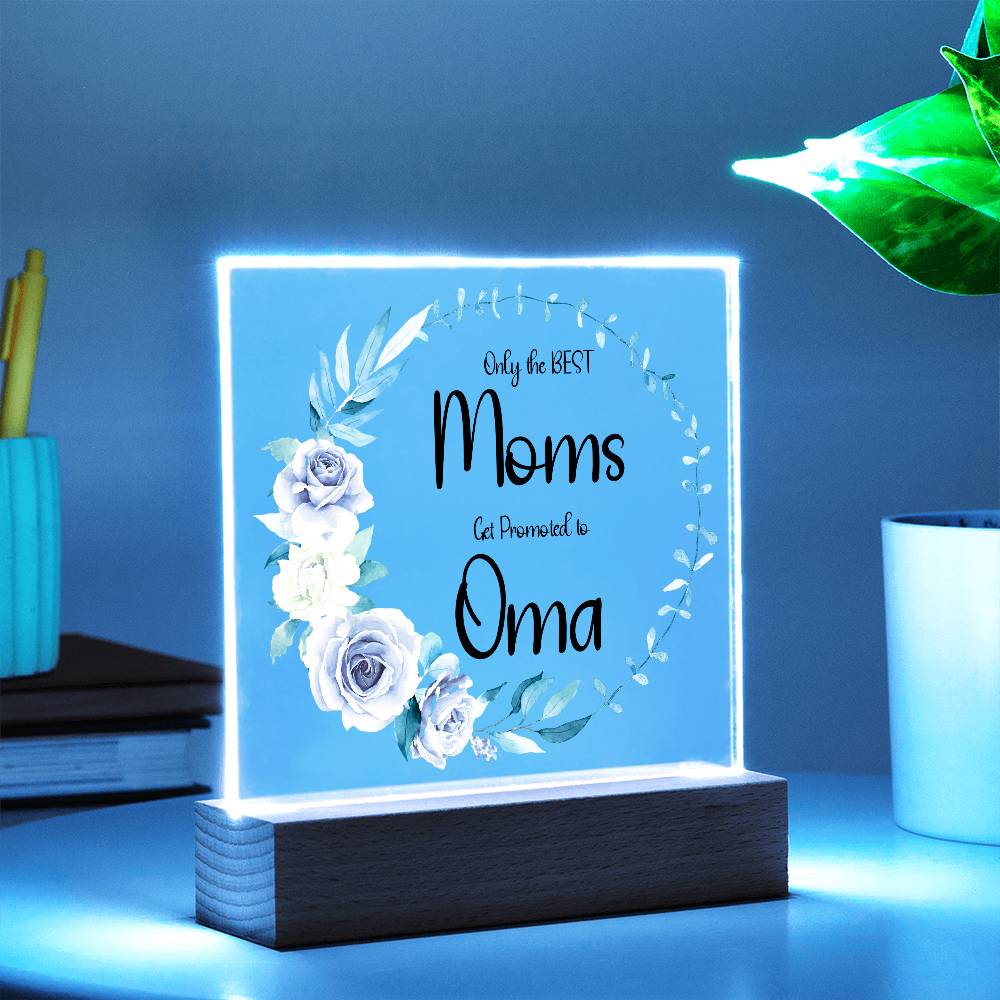 NEW GRANDMOTHER - Lighted Acrylic Plaque - Name can be Personalized
