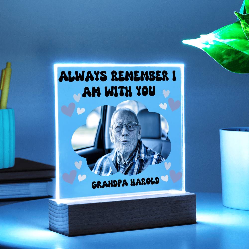 PERSONALIZED - Acyrlic Memorial Plaque - with lighting