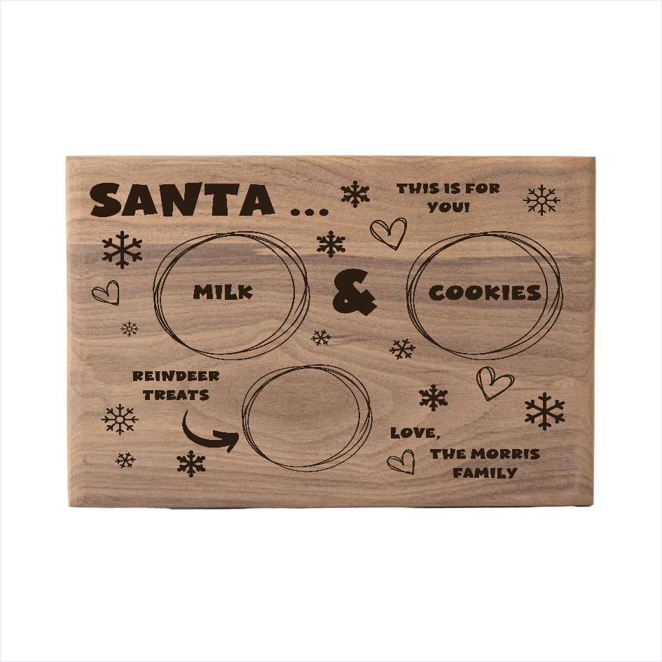 Personalized - COOKIES FOR SANTA - Cutting Board