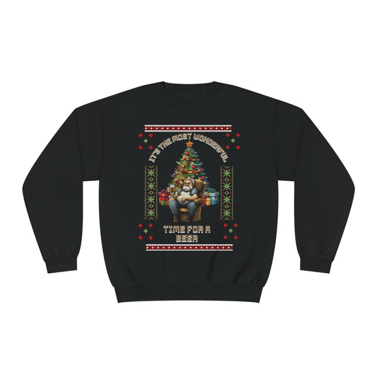 Perfect UGLY CHRISTMAS SWEATER - Perfect Time for  a Beer