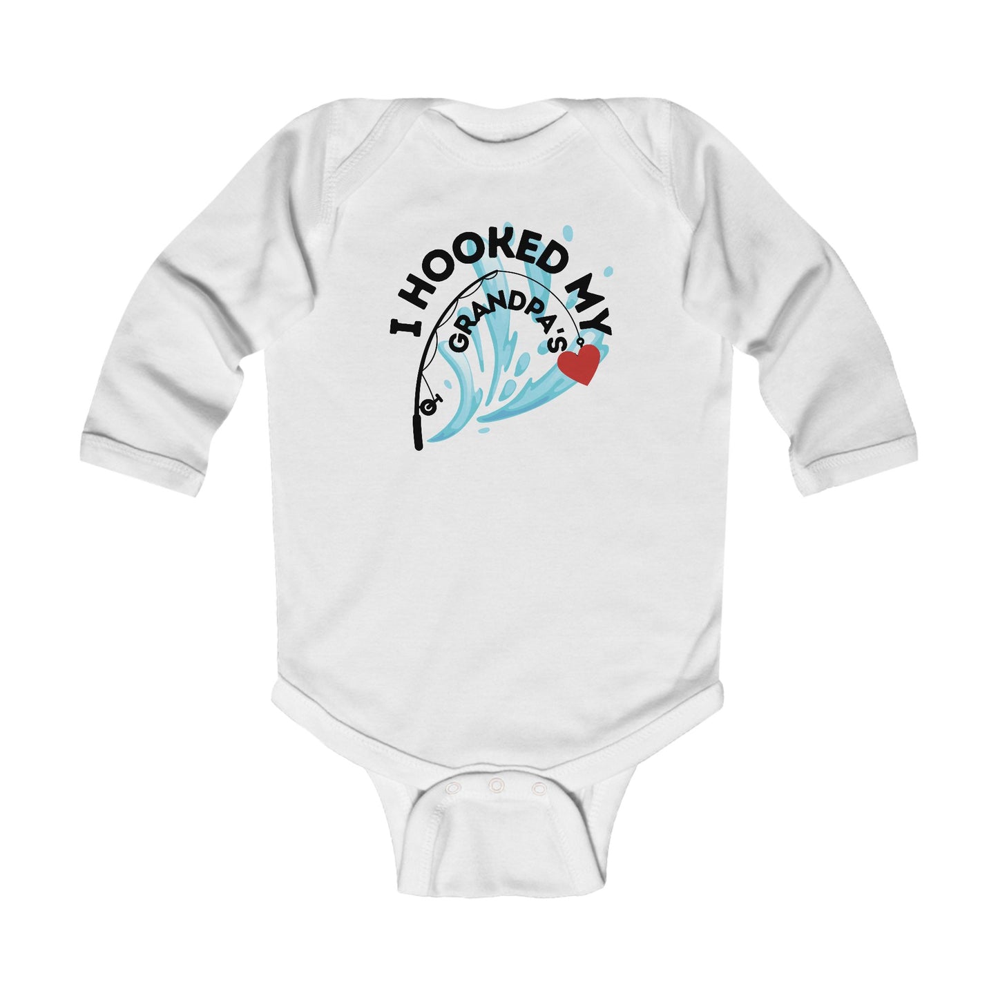 Baby Infant - Long Sleeve BODYSUIT - From Daddy, From Grandpa, PERSONALIZED, Gift, Baby, Baby Shower Gift