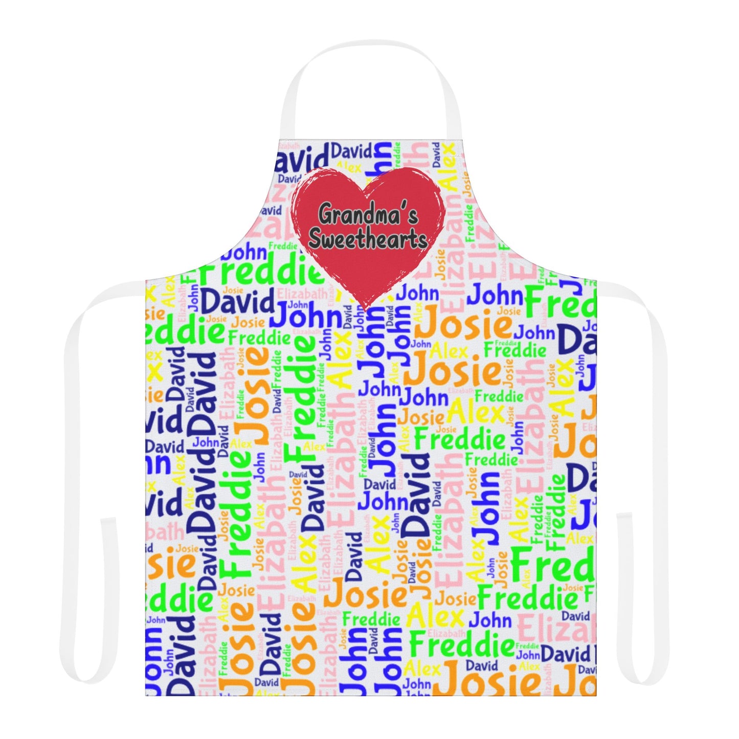 PERSONALIZED APRON - Gift from Kids, Mom Gift, Grandma Gift, Grandmother Gift