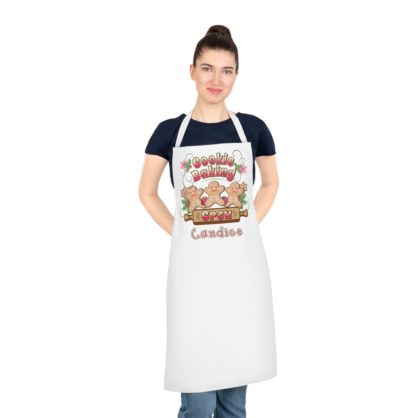 CHRISTMAS - Gingerbread Baking Crew - PERSONALIZED Adult Apron