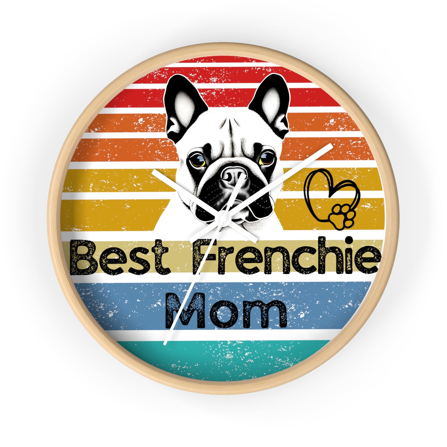 Wall Clock - DOG LOVERS. Dog Mom, Dog Dad, Dog Brother, Dog Sister ... PERSONALIZE