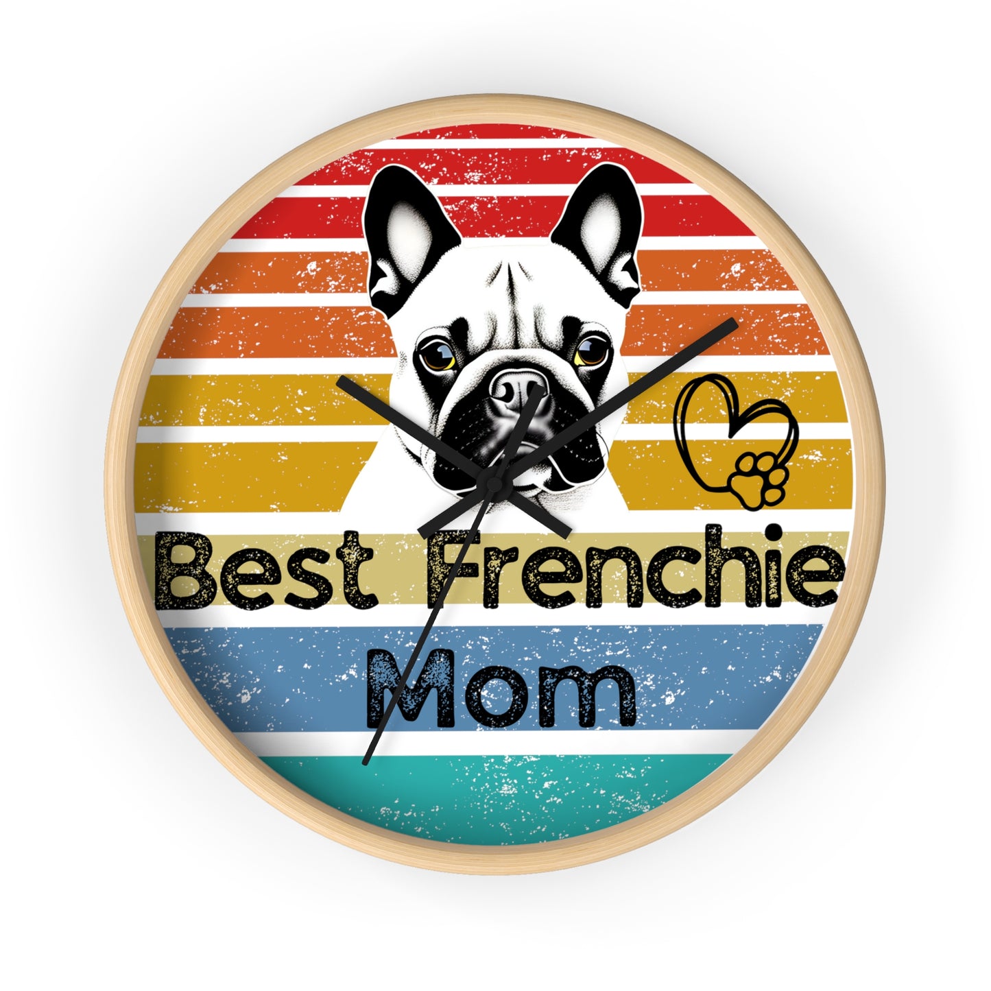 Wall Clock - DOG LOVERS. Dog Mom, Dog Dad, Dog Brother, Dog Sister ... PERSONALIZE