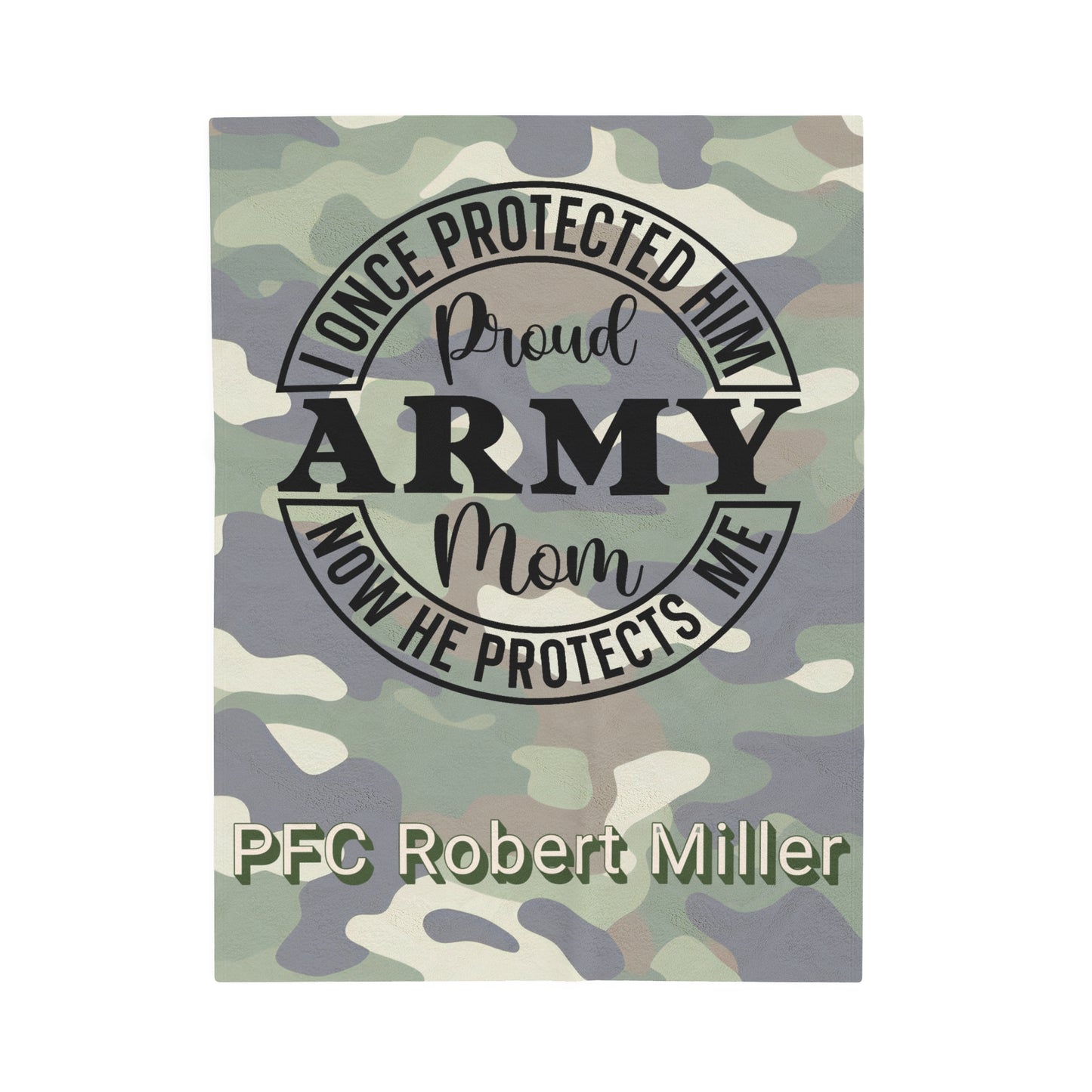 PERSONALIZED - Army Mom Blanket - Great Gift