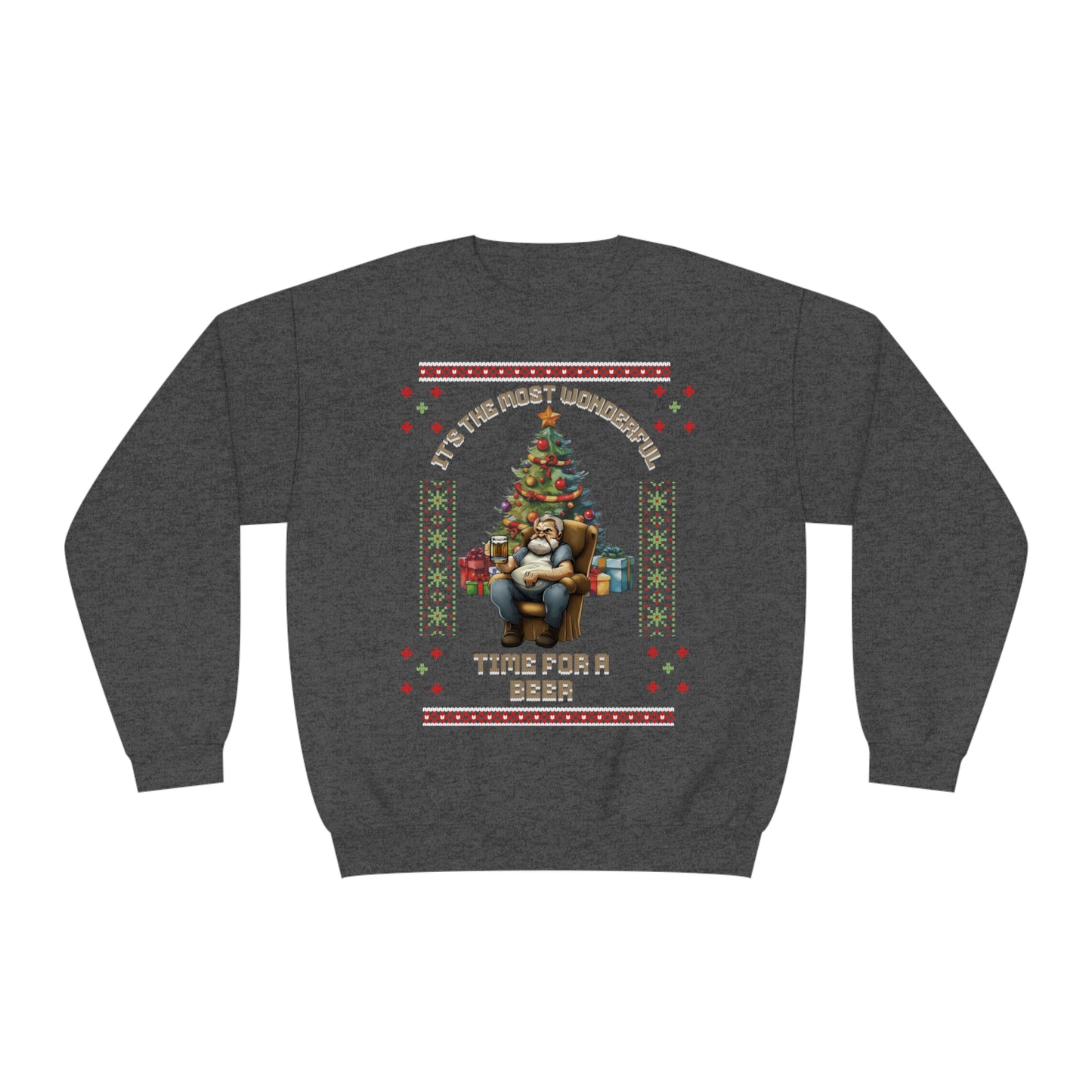 Perfect UGLY CHRISTMAS SWEATER - Perfect Time for  a Beer