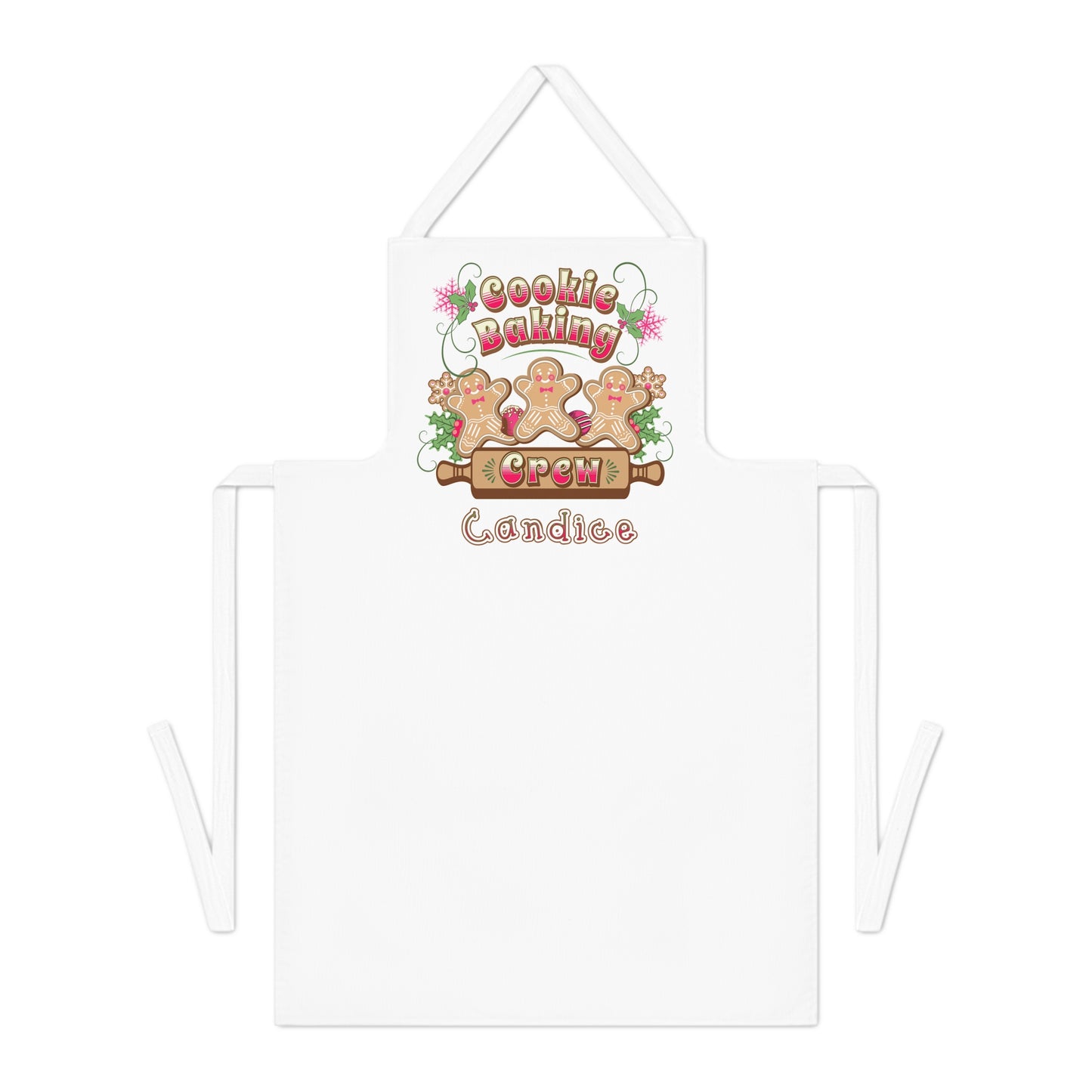 CHRISTMAS - Gingerbread Baking Crew - PERSONALIZED Adult Apron