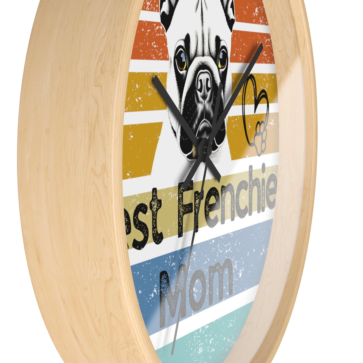 Wall Clock - DOG LOVERS. Dog Mom, Dog Dad, Dog Brother, Dog Sister ... PERSONALIZE
