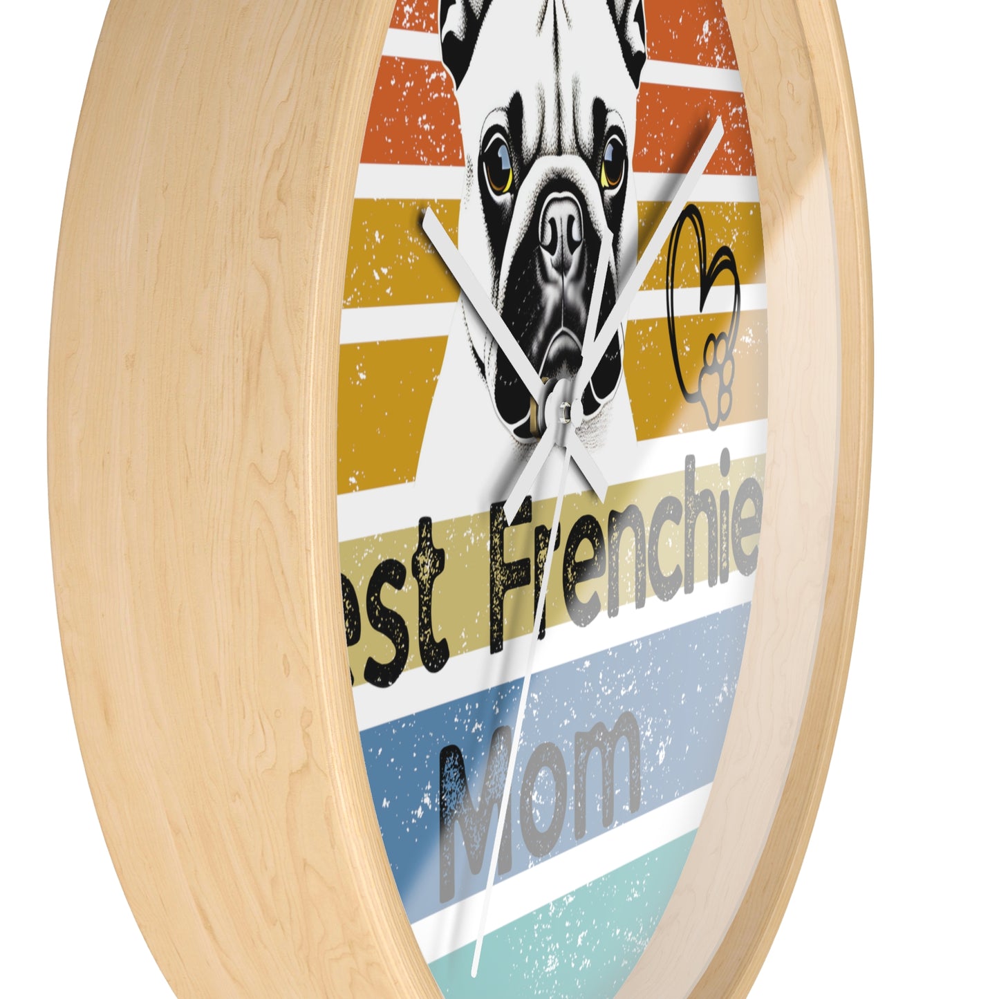 Wall Clock - DOG LOVERS. Dog Mom, Dog Dad, Dog Brother, Dog Sister ... PERSONALIZE