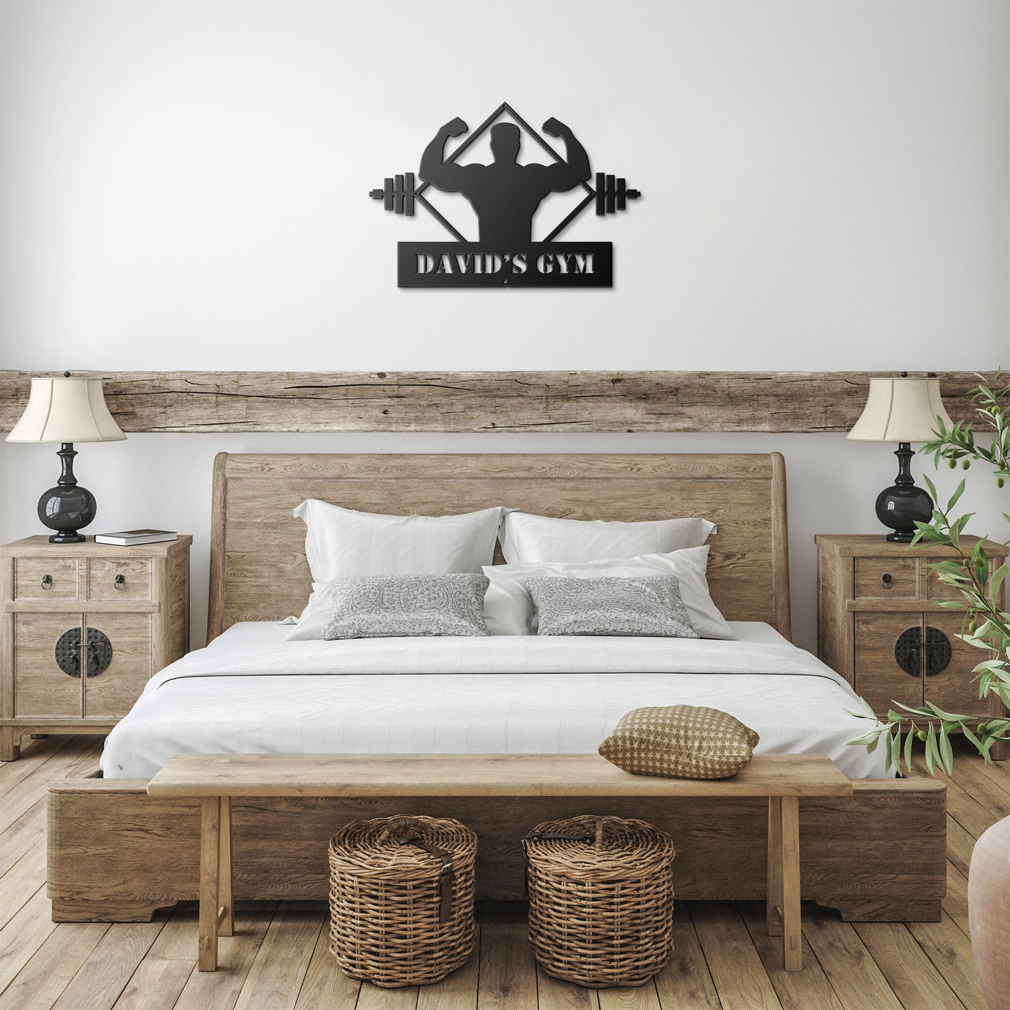 METAL WALL ART - Personalized Gym Sign Plaque