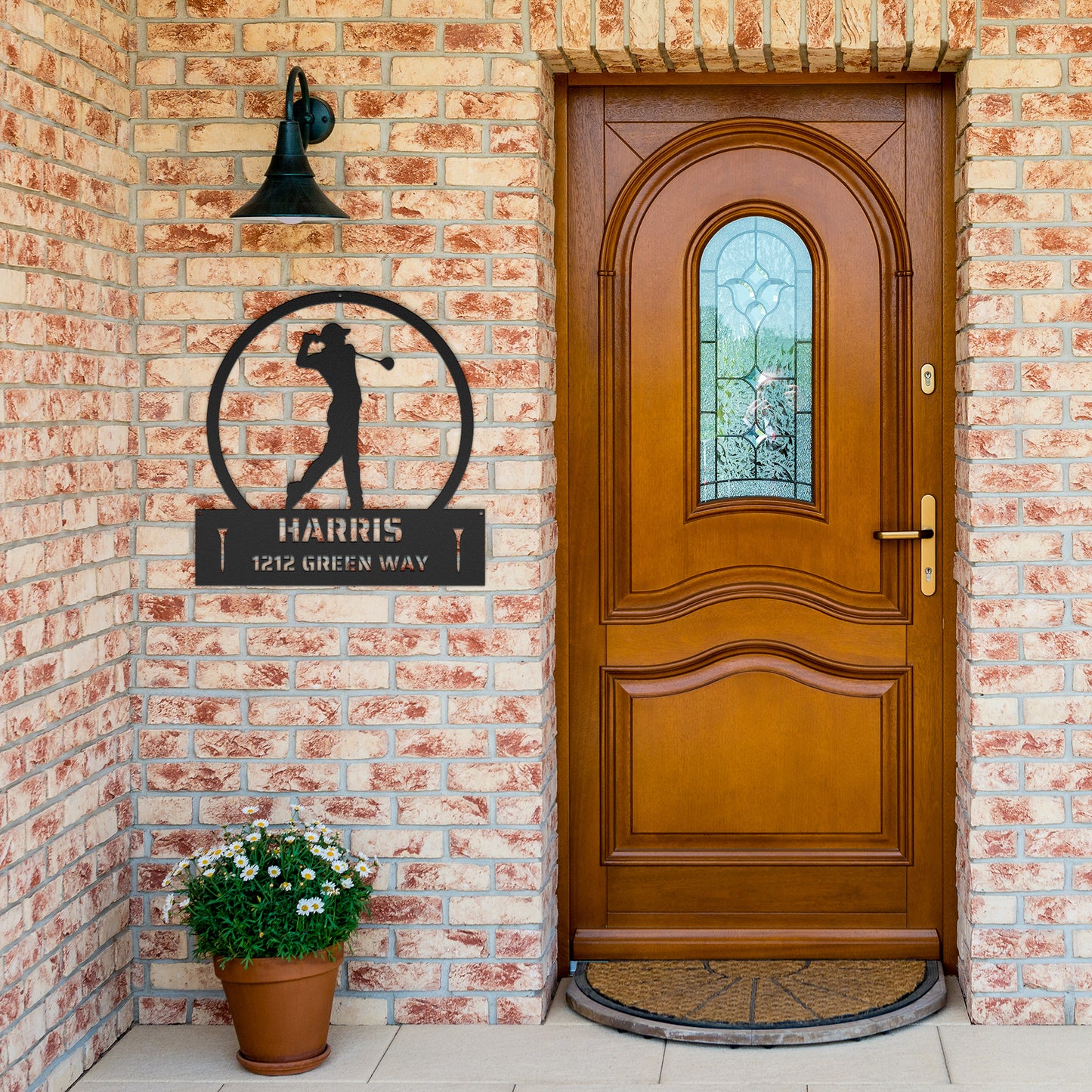 Metal - GOLF - Address Sign - PERSONALIZED