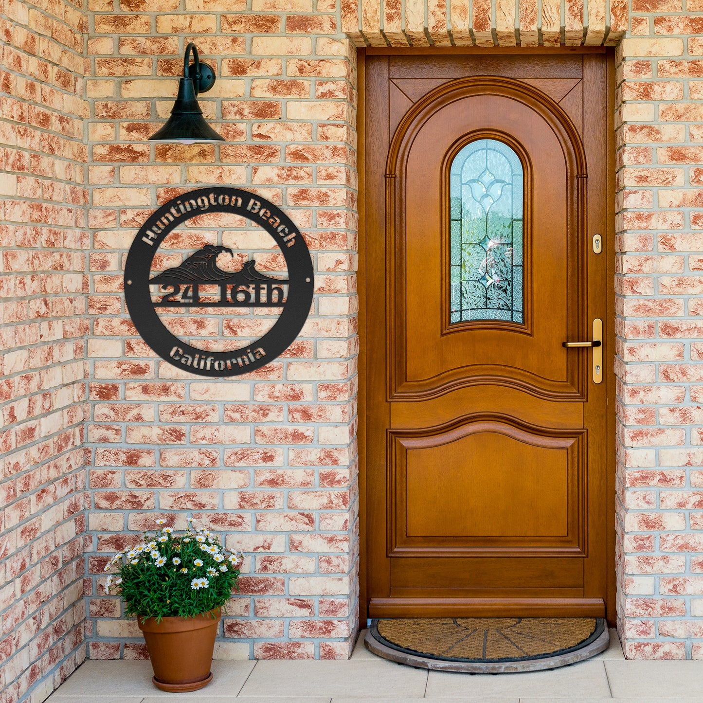 Metal - PERSONALIZE - Wave Address Sign