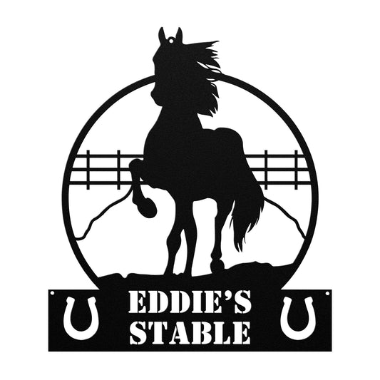Metal - STABLE - Sign - PERSONALIZED