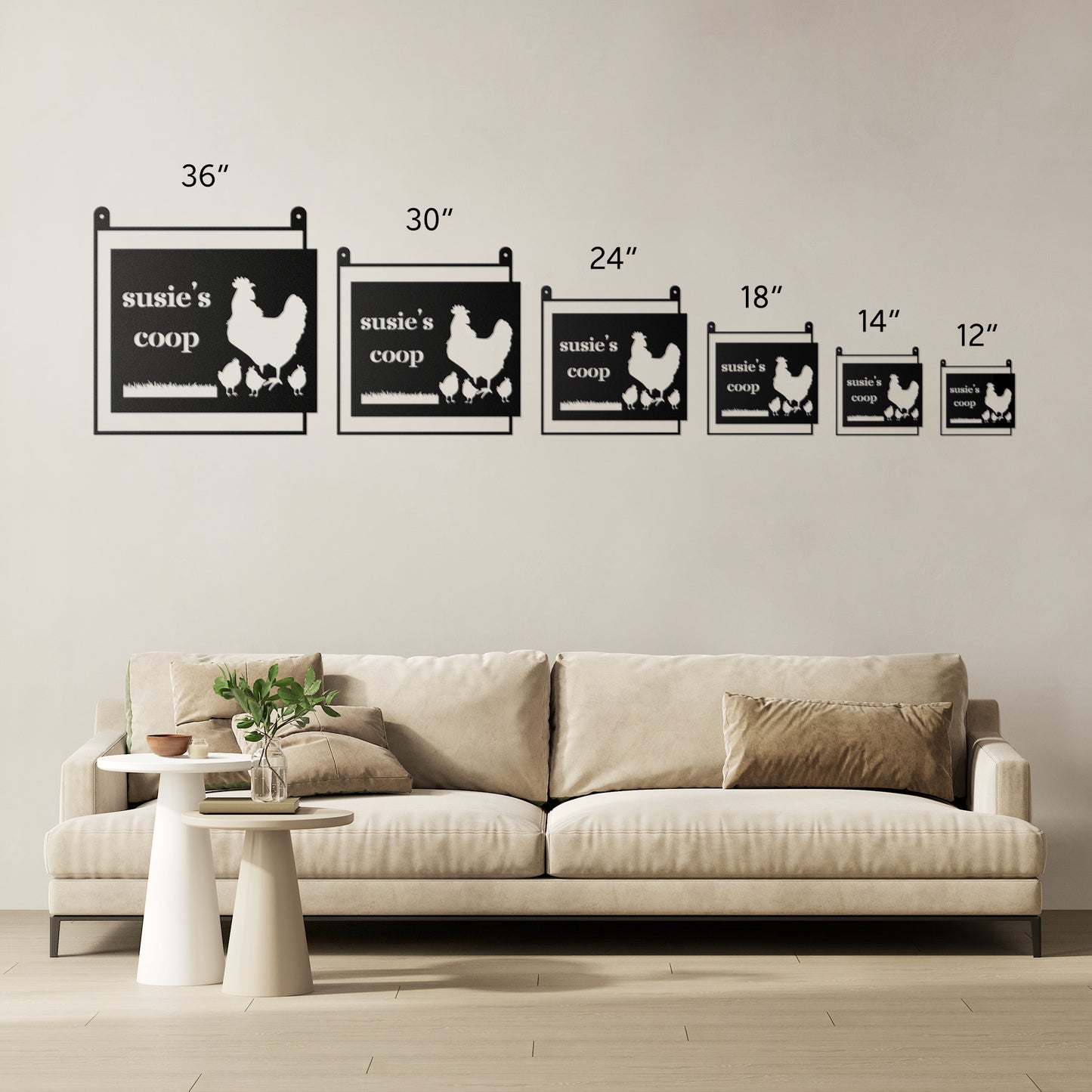 PERSONALIZED - Chicken Coop - Metal Sign/Plaque