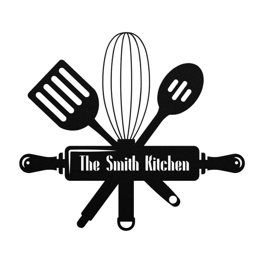 PERSONALIZED Family Kitchen Metal Wall Art - Home Decor