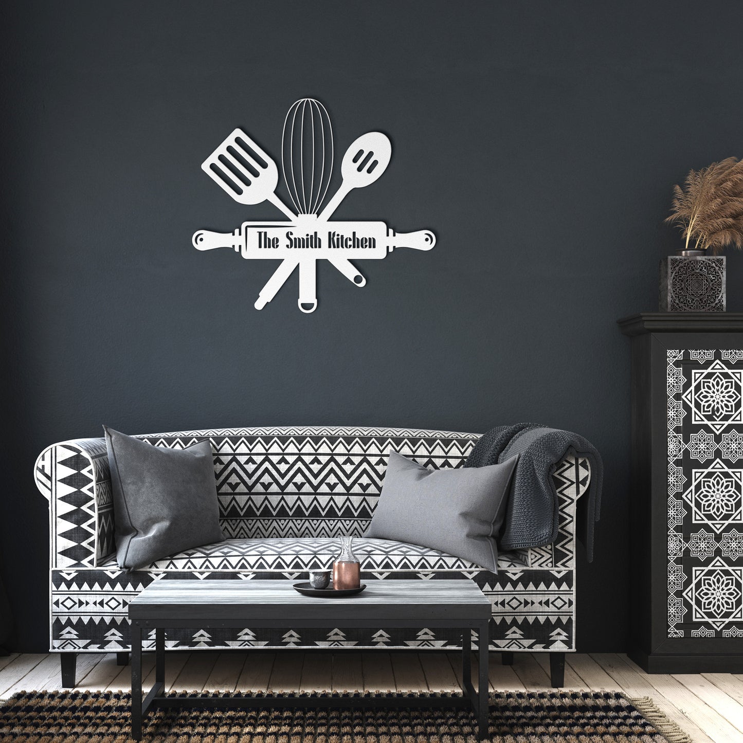 PERSONALIZED Family Kitchen Metal Wall Art - Home Decor