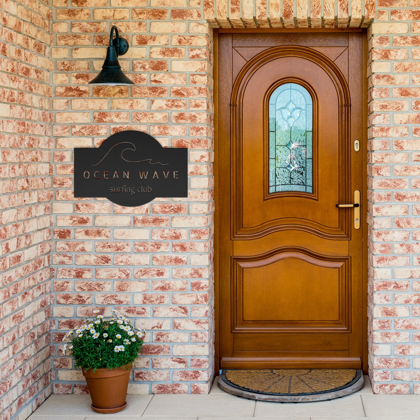 Solid - Wave - Die Cut Sign - CAN BE PERSONALIZED ANY WAY