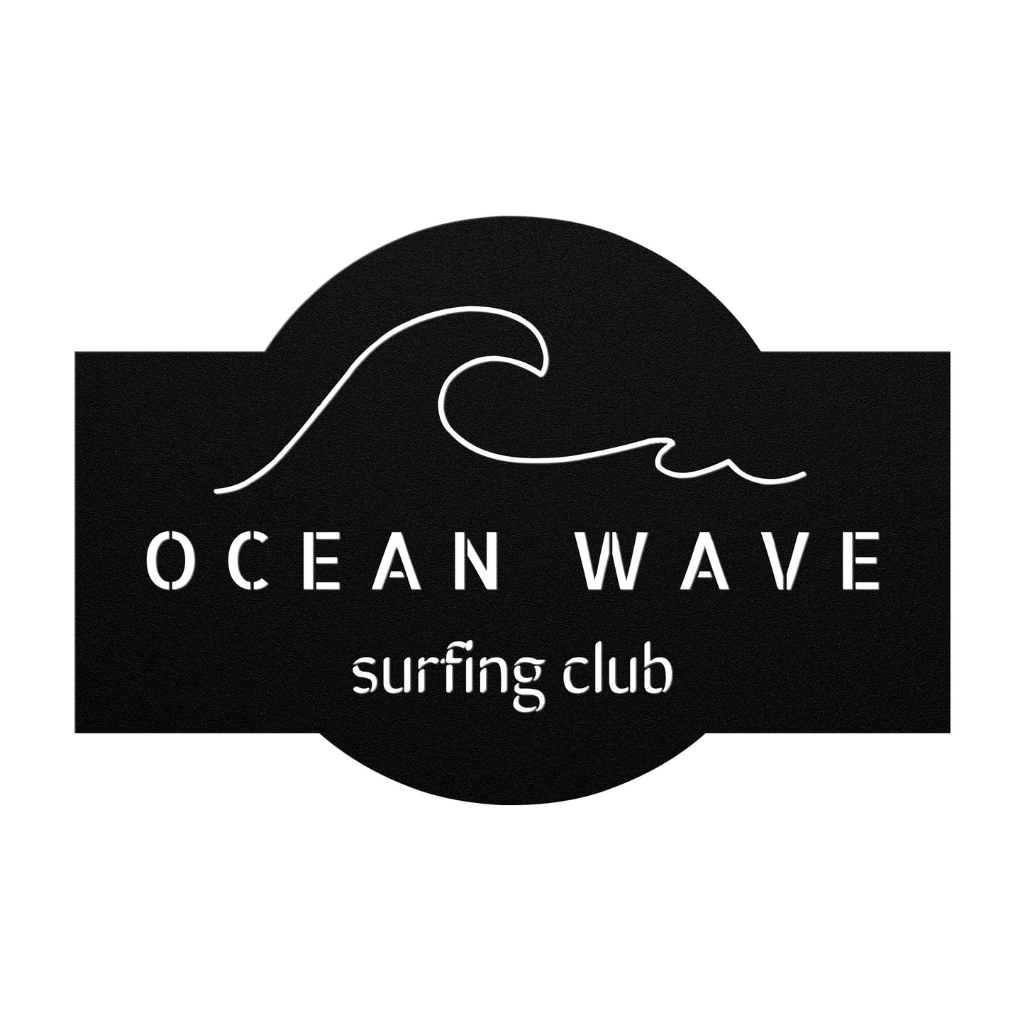 Solid - Wave - Die Cut Sign - CAN BE PERSONALIZED ANY WAY