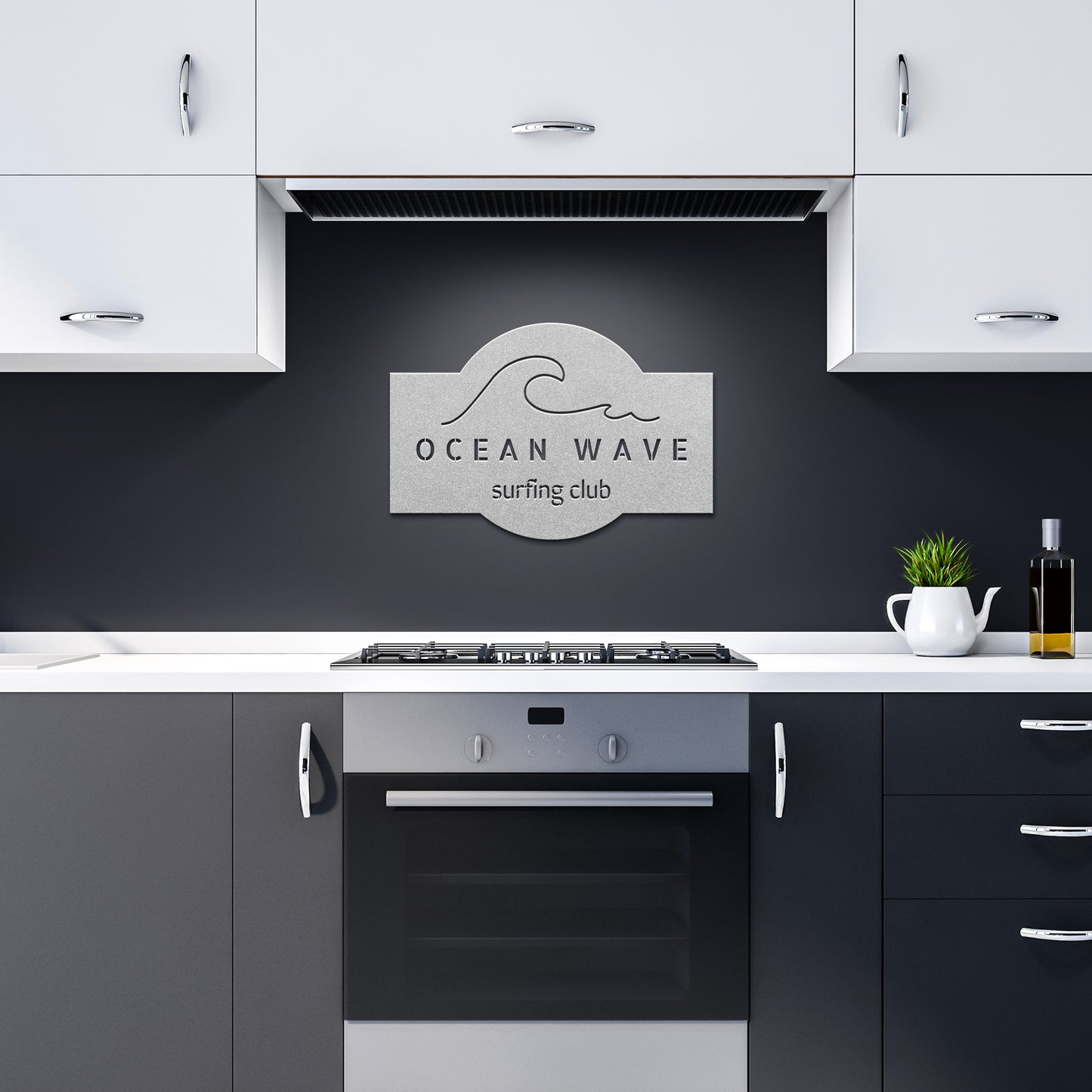 Solid - Wave - Die Cut Sign - CAN BE PERSONALIZED ANY WAY
