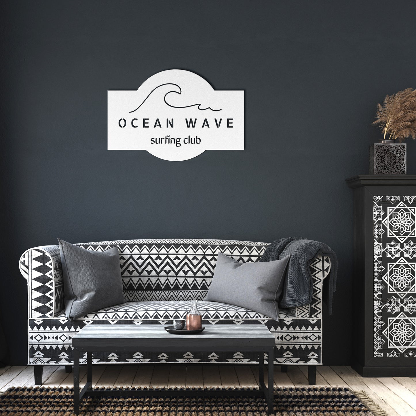 Solid - Wave - Die Cut Sign - CAN BE PERSONALIZED ANY WAY