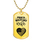 Proud Miliary Wife DOG TAG Necklace - Gift for Her, Christmas Gift, Wife Gift, Military Wife, Army Wife, Navy Wife, Marine Wife, Navy Wife