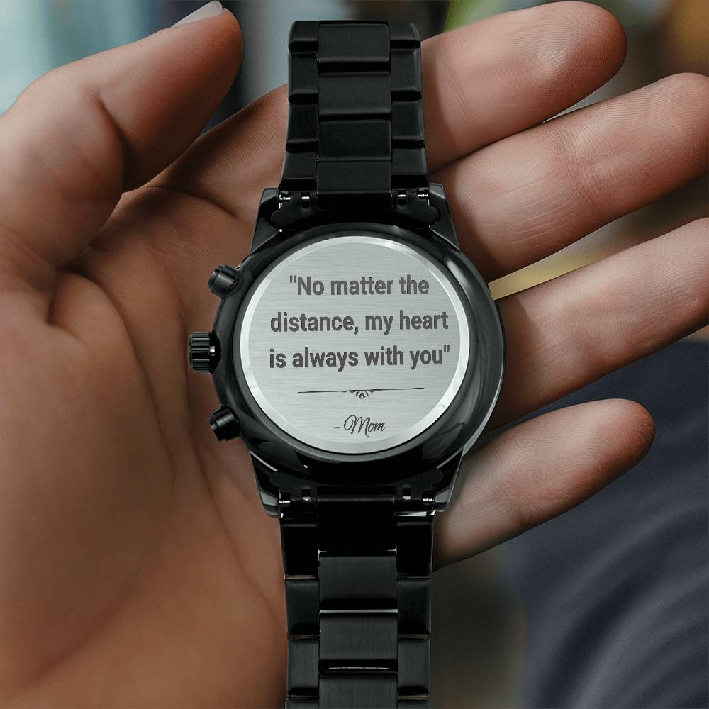 PERSONALIZED - Stainless Steel Watch; Gift for Him, Gift to Military Son, Gift to Military Husband, Gift to Military Dad