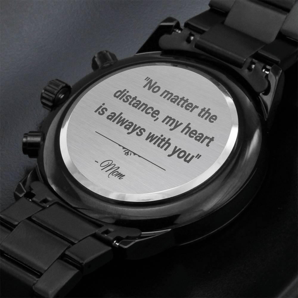 PERSONALIZED - Stainless Steel Watch; Gift for Him, Gift to Military Son, Gift to Military Husband, Gift to Military Dad