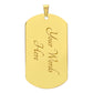 Proud Miliary Wife DOG TAG Necklace - Gift for Her, Christmas Gift, Wife Gift, Military Wife, Army Wife, Navy Wife, Marine Wife, Navy Wife