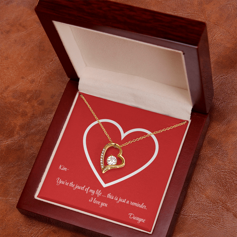 PERSONALIZED PRESENTATION - Heart Necklace - Valentine's Day or "Just Because"
