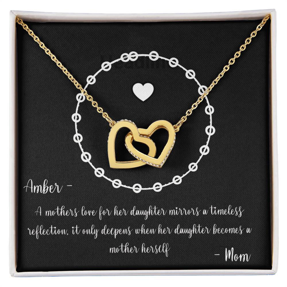 PERSONALIZED - Necklace - To a New Mom from her Mother, Keepsake Gift, Gift to Daughter from Mother