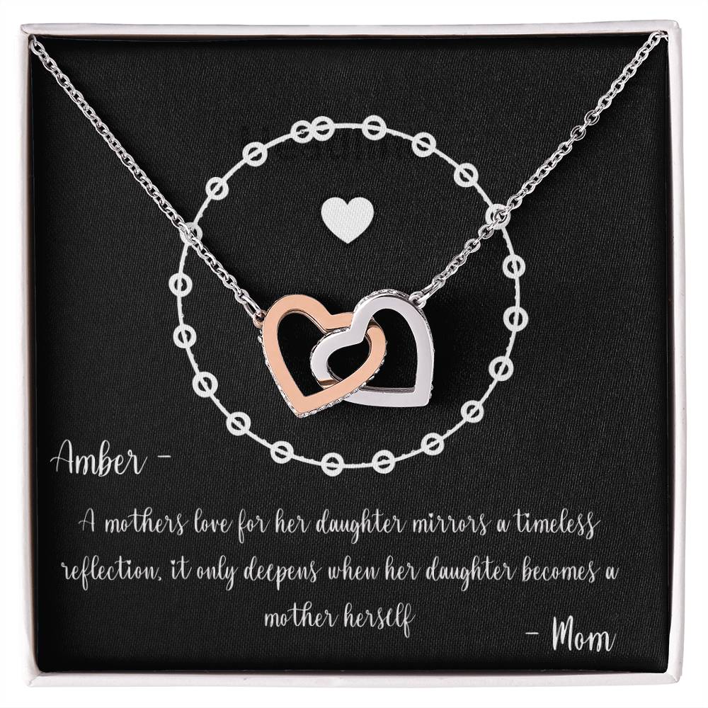 PERSONALIZED - Necklace - To a New Mom from her Mother, Keepsake Gift, Gift to Daughter from Mother