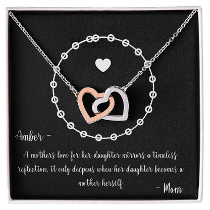 PERSONALIZED - Necklace - To a New Mom from her Mother, Keepsake Gift, Gift to Daughter from Mother