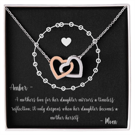 PERSONALIZED - Necklace - To a New Mom from her Mother, Keepsake Gift, Gift to Daughter from Mother