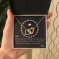 PERSONALIZED - Necklace - To a New Mom from her Father - Keepsake Necklace, Gift to New Mom from Dad, To Daughter from Father, To Daughter from Dad